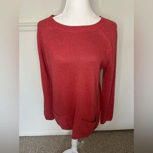 J.Jill Red Knit Sweater size S